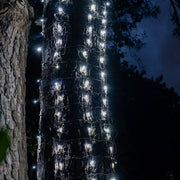 2' 6' 5mm Cool White 5mm LED Christmas Trunk Wrap Lights, 100 Lights on Brown Wire