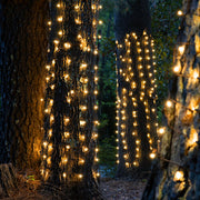2' 6' Warm White 5mm LED Christmas Trunk Wrap Lights, 100 Lamps on Brown Wire