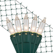 Mini Clear Mini Christmas Trunk Wrap Lights, Lights on Green Wire