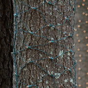 Mini Clear Mini Christmas Trunk Wrap Lights, Lights on Green Wire
