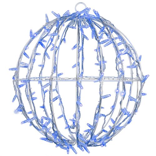 Blue LED, Commercial Mega Sphere Light Ball, Fold Flat