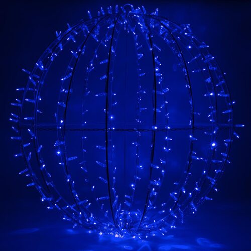 Blue LED, Commercial Mega Sphere Light Ball, Fold Flat