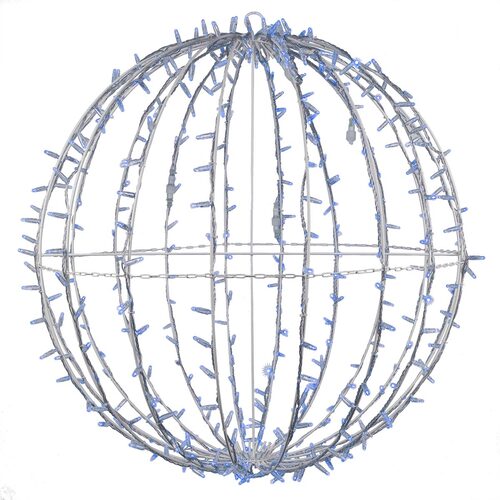 Blue LED, Commercial Mega Sphere Light Ball, Fold Flat