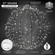 Cool White LED, Commercial Mega Sphere Light Ball, Fold Flat