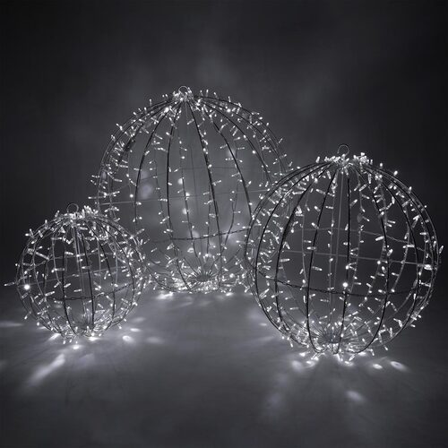 Cool White LED, Commercial Mega Sphere Light Ball, Fold Flat