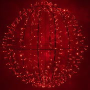 Red LED, Commercial Mega Sphere Light Ball, Fold Flat