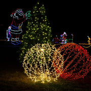 Red LED, Commercial Mega Sphere Light Ball, Fold Flat