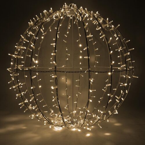 Warm White LED, Commercial Mega Sphere Light Ball, Fold Flat
