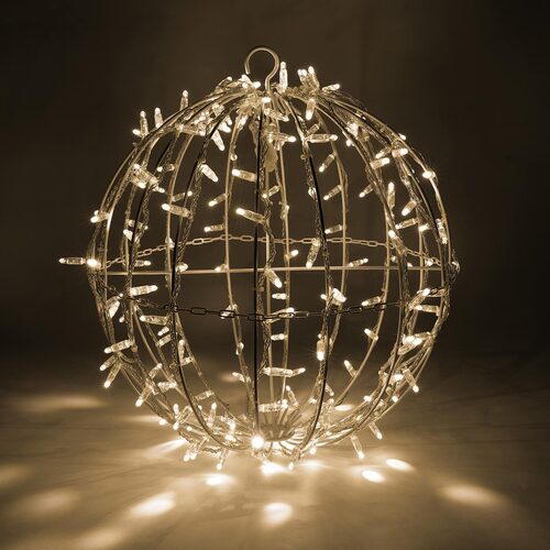 Warm White LED, Commercial Mega Sphere Light Ball, Fold Flat