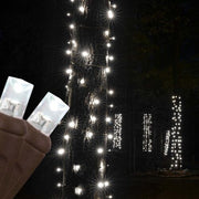 Cool White StretchNet Pro 5mm LED Christmas Trunk Wrap Lights, Lights on Brown Wire