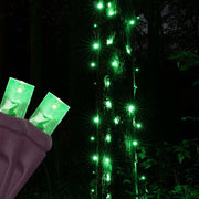 20" 45" Green StretchNet Pro&reg 5mm LED Christmas Trunk Wrap Lights, 50 Lights on Brown Wire