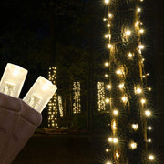 Warm White StretchNet Pro 5mm LED Christmas Trunk Wrap Lights, Lights on Brown Wire
