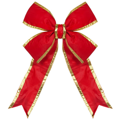 Red with Gold Trim Structural 3D Nylon Bow
