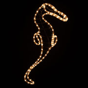 24" Seahorse, Clear Lights