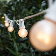 Outdoor Patio String with G30 Pearl White Lights