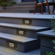 2W 240-Lumen Walker External Step Light, Antique Bronze