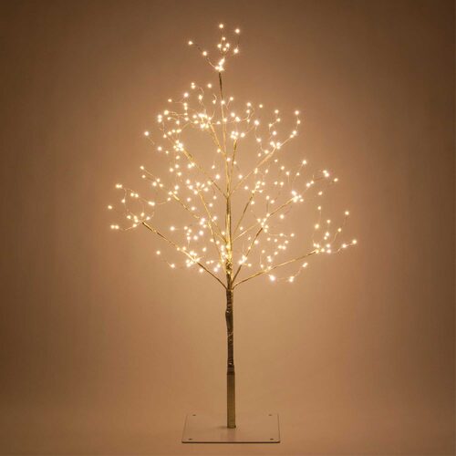 Gold Fairy Light Tree, Warm White LED