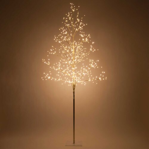 Gold Fairy Light Tree, Warm White LED