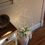 Gold Fairy Light Tree, Warm White LED