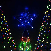 Multicolor LED Animated Outdoor Lightshow Tree, Black Frame