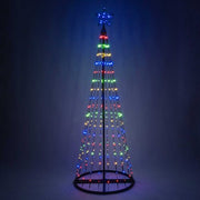 Multicolor LED Animated Outdoor Lightshow Tree, Black Frame
