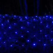 4' 6' 5mm Blue SoftTwinkle 5mm LED Christmas Net Lights, 70 Lights on Green Wire