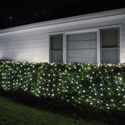 4' 6' 5mm Cool White 5mm LED Christmas Net Lights, 100 Lights on Green Wire