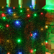 4' 6' 5mm Multicolor 5mm LED Christmas Net Lights, 100 Lights on Green Wire