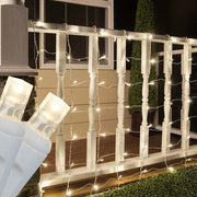 4' 6' 5mm Warm White 5mm LED Christmas Net Lights, 100 Lights on White Wire