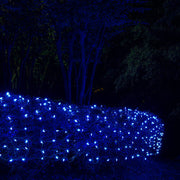 4' 6' M5 Blue M5 LED Christmas Net Lights, 100 Lights on Green Wire
