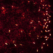 4' 6' M5 Red M5 LED Christmas Net Lights, 100 Lights on Green Wire