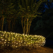 4' 6' M5 Warm White M5 LED Christmas Net Lights, 100 Lights on Green Wire