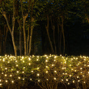 4' 6' M5 Warm White M5 LED Christmas Net Lights, 100 Lights on Green Wire