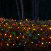 4' 6' Mini Multicolor Mini Christmas Net Lights, 150 Lights on Green Wire