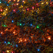 4' 6' Mini Multicolor Mini Christmas Net Lights, 150 Lights on Green Wire