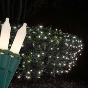 4' 6' Mini White Frost Mini Christmas Net Lights, 150 Lights on Green Wire