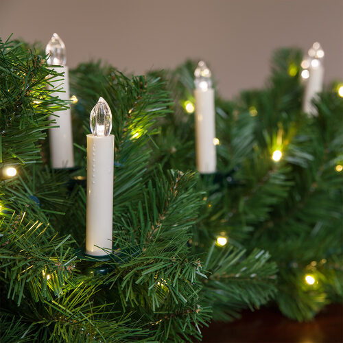 5.5" Remote Controlled LED Christmas Tree Candle Lights, Set of 10