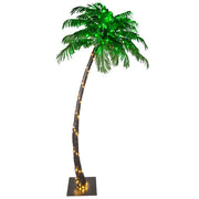 5' Curved LED Palm Tree
