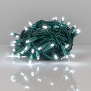 Kringle Traditions 5mm Cool White LED Christmas Lights, Green Wire