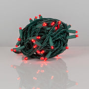 Kringle Traditions 5mm Red LED Christmas Lights, Green Wire