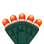 Lux360 TM D5 TM Red LED Christmas Lights, Green Wire