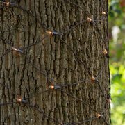 Mini Clear Mini Christmas Trunk Wrap Lights, Lights on Brown Wire