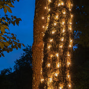 Mini Clear Mini Christmas Trunk Wrap Lights, Lights on Brown Wire