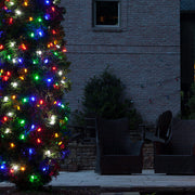70 C6 Multi Color LED Christmas Lights, Green Wire, 4" Spacing