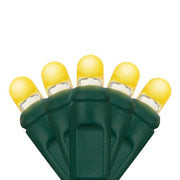 70 Lux360 TM D5 TM Gold LED Christmas Lights, Green Wire, 4" Spacing