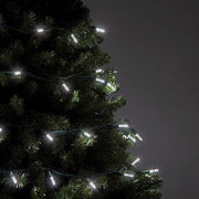 70 M5 Cool White LED Lights, Green Wire, 4" Spacing