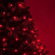 70 M5 Red LED Lights, Green Wire, 4" Spacing