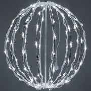Cool White LED Light Ball, Fold Flat White Frame