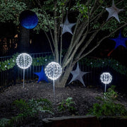Cool White LED Light Ball, Fold Flat White Frame