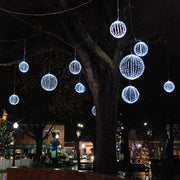 Cool White LED Light Ball, Fold Flat White Frame